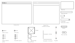 Wireframe graphic user interface design elements, wireframe note, vertical separator, text input box, scrollbar, scroll bar, radio buttons group, radio buttons list, radio button, multimedia, video, menu bar tab, listbox, image, horizontal separator, dialog form, window, combobox, drop-down menu, checkbox group, checkbox list, checkbox, button, browser window, dialog form, area box, text field,