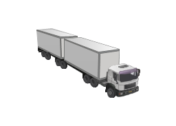 B-Train, container truck,