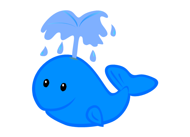 Funny aquatic fauna - Vector stencils library | Design elements - Funny  animals and aquatic fauna | Underwater adventures - Vector illustration | Whale  Funny