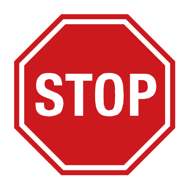 Stop sign, stop sign,