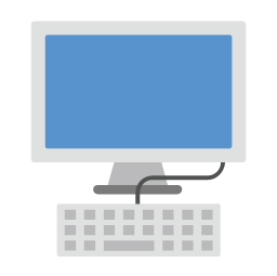 Monitor with keyboard, monitor, keyboard,