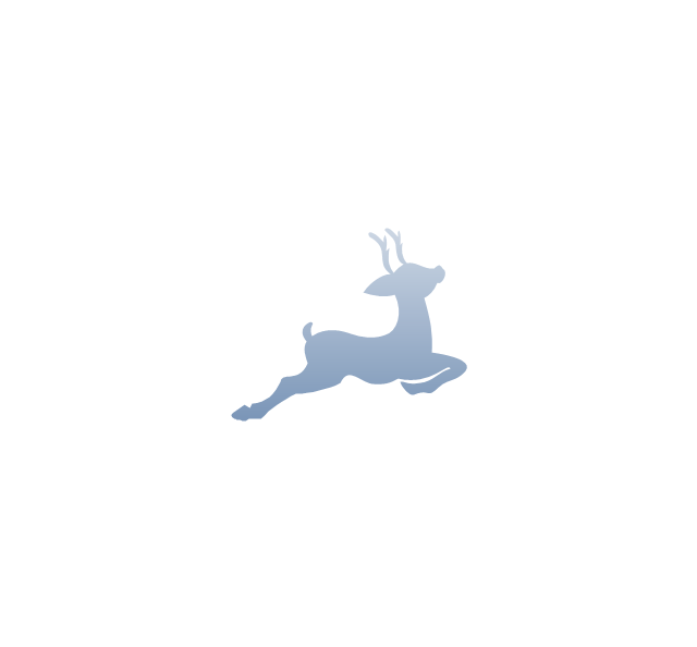 Reindeer silhouette, reindeer silhouette, deer silhouette,