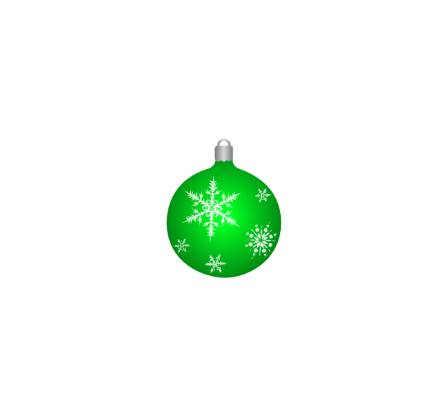 Christmas tree ornament, snowflakes, green, Christmas tree ornament,