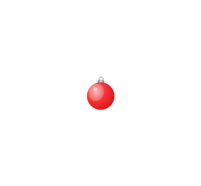 Christmas tree ornament, red, small, Christmas tree ornament,
