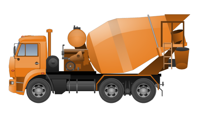Concrete mixer, concrete mixing transport truck,
