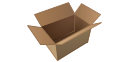 Cardboard box (open), cardboard box,