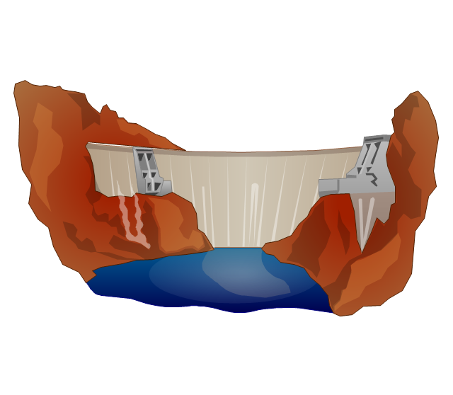 Hydroelectric dam, dam,