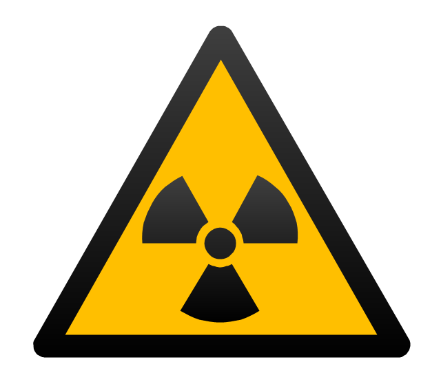Ionizing radiation hazard sign, radioactivity,