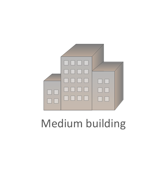 Medium building, regular, medium building,
