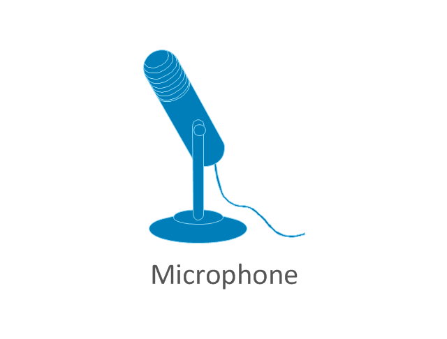 Microphone, blue, microphone,