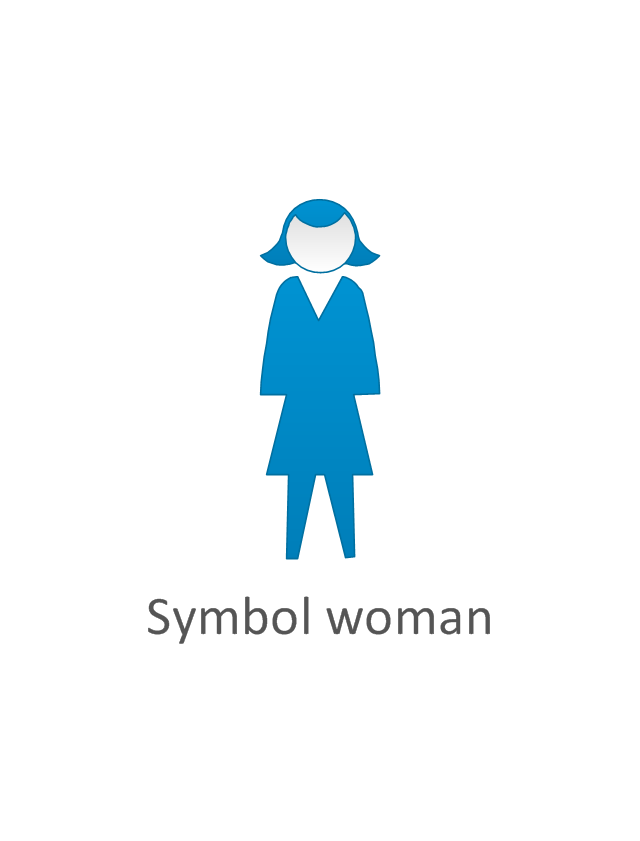 Symbol woman, symbol woman, standing woman,