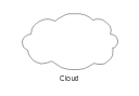 Network cloud, white, cloud,