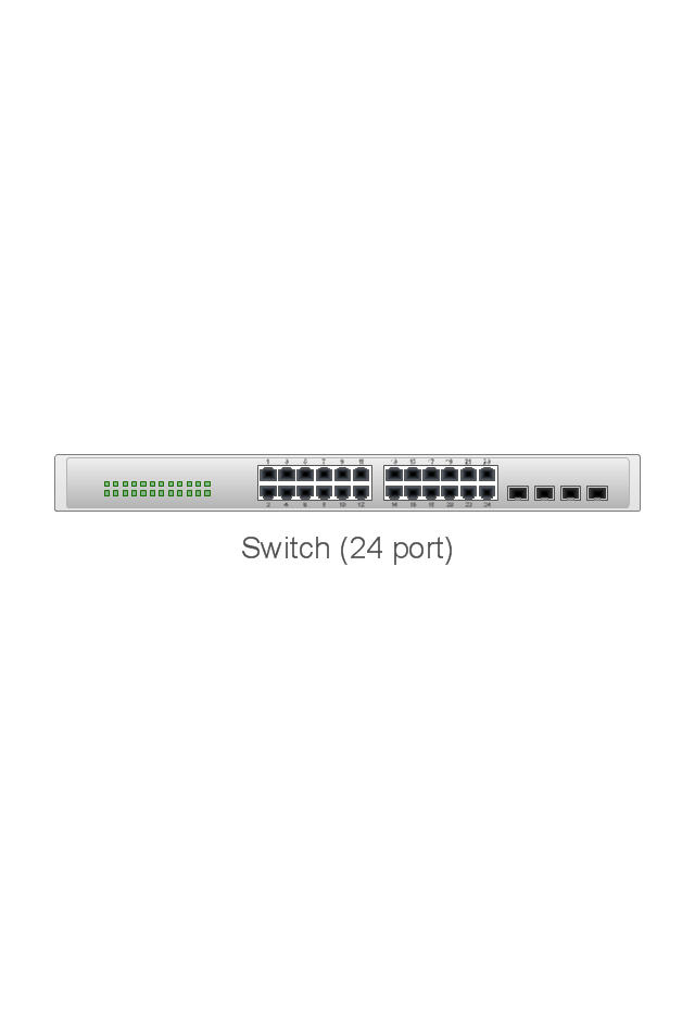 visio stencil network switch highlight ports