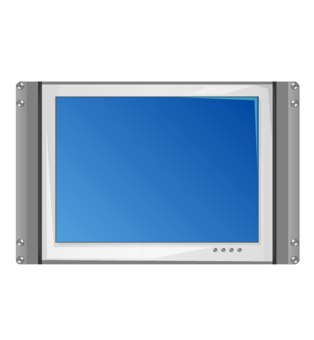 7U rackmount LCD monitor, 7U rackmount LCD monitor,