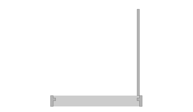 engineering software flowchart in structured library Vector  layout  floorplan Network stencils