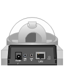 Cisco WVC210 wireless video camera (bottom), Cisco, wireless internet video camera,