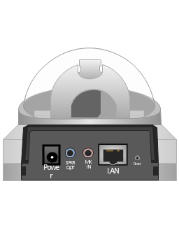 Cisco WVC210 wireless video camera (bottom), Cisco, wireless internet video camera,