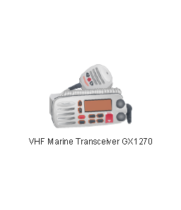 VHF Marine Transceiver GX1270, VHF, Marine Transceiver, GX1270,