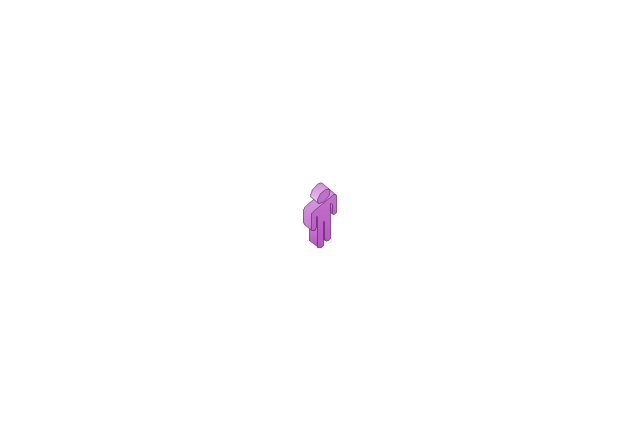 Figure purple, man,