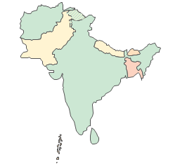 South Asia, South Asia, Southern Asia, Southern Asia map,