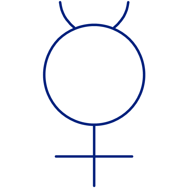 Mercury symbol, Mercury symbol,