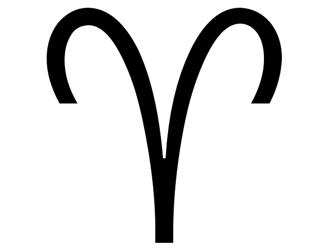 Aries sign, Aries symbol, Aries sign,