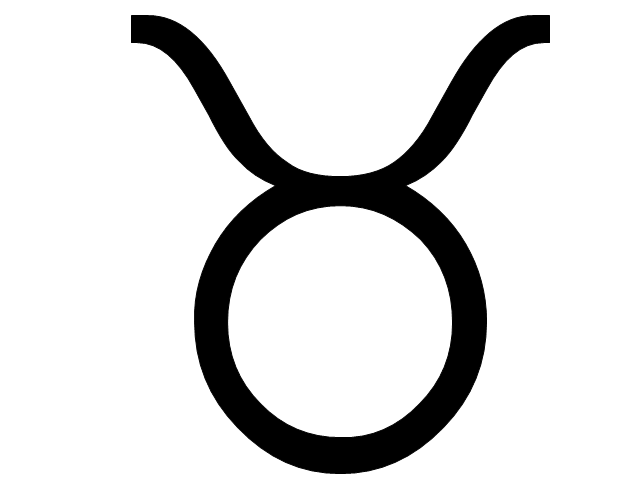 Taurus sign, Taurus symbol, Taurus sign,