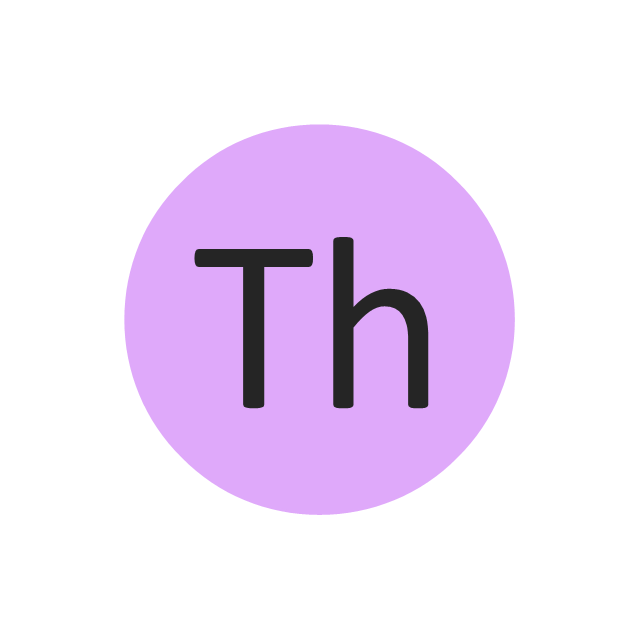 Thorium (Th), thorium, Th,