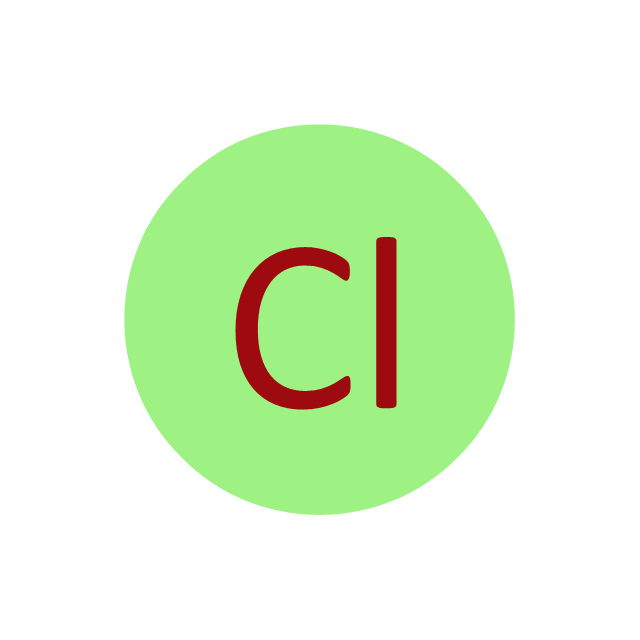 Chlorine (Cl), chlorine, Cl,