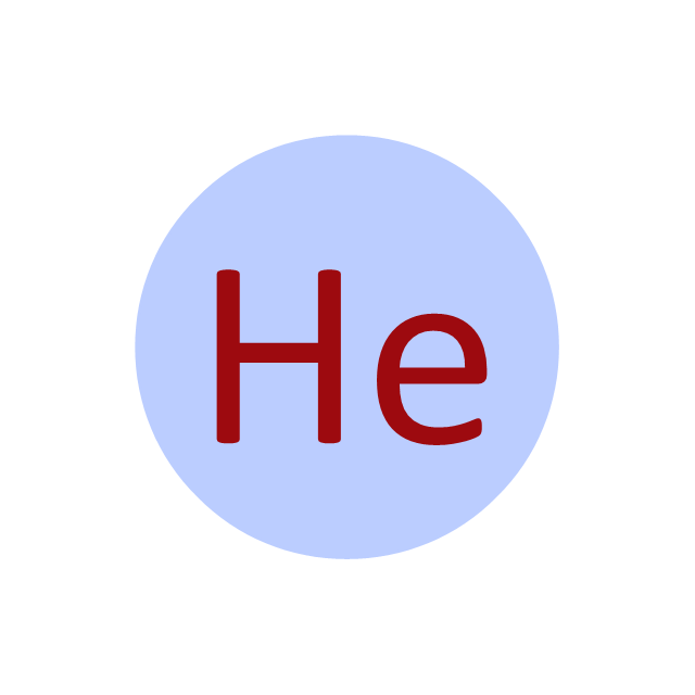 Helium (He), helium, He,