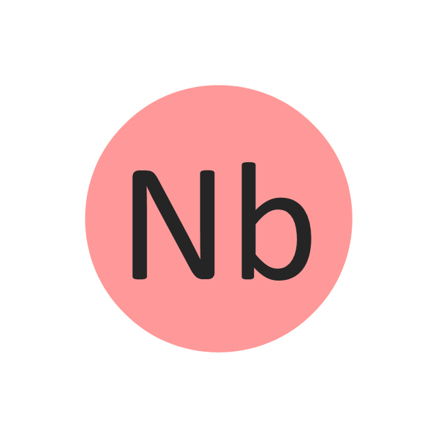 Niobium (Nb), niobium, Nb,
