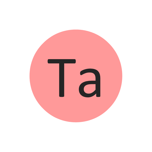 Tantalum (Ta), tantalum, Ta,