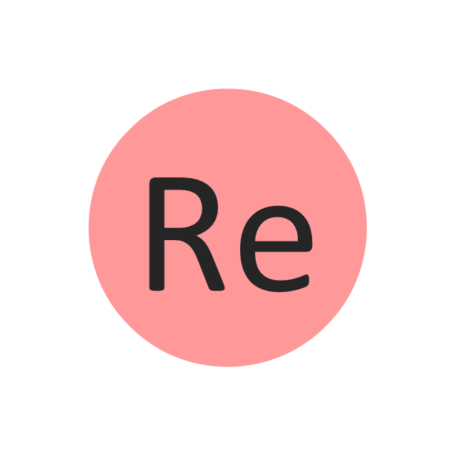 Rhenium (Re), rhenium, Re,
