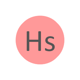 Hassium (Hs), hassium, Hs,