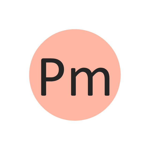 Promethium (Pm), promethium, Pm,