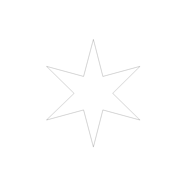 Six-pointed star, star,
