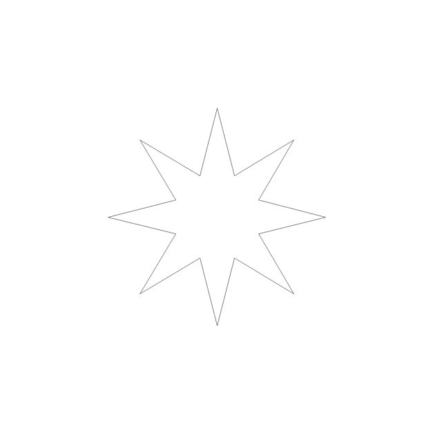 Eight-pointed star, star,
