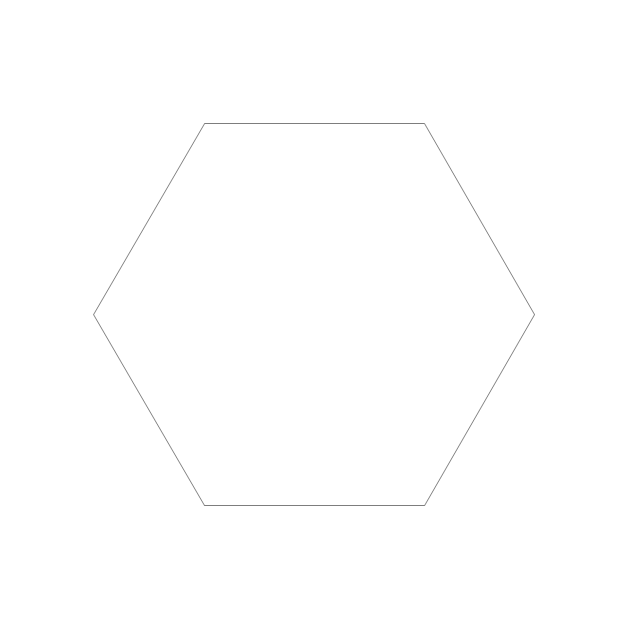 Regular hexagon, hexagon,