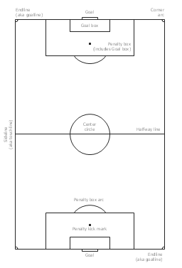 Soccer field template, vertical football field, vertical soccer field,
