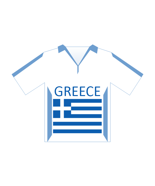 Team shirt (Greece), soccer team shirt, Greece,