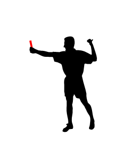 Referee, referee silhouette,