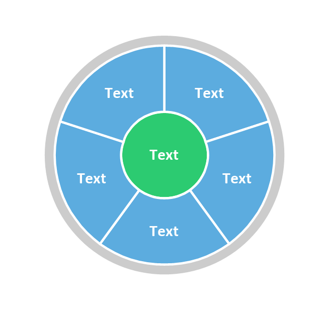 Circle pie chart 2, circle pie chart, circular diagram, marketing mix diagram,