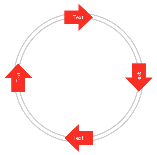 Arrow circle diagram - 4 elements, arrow circle diagram,
