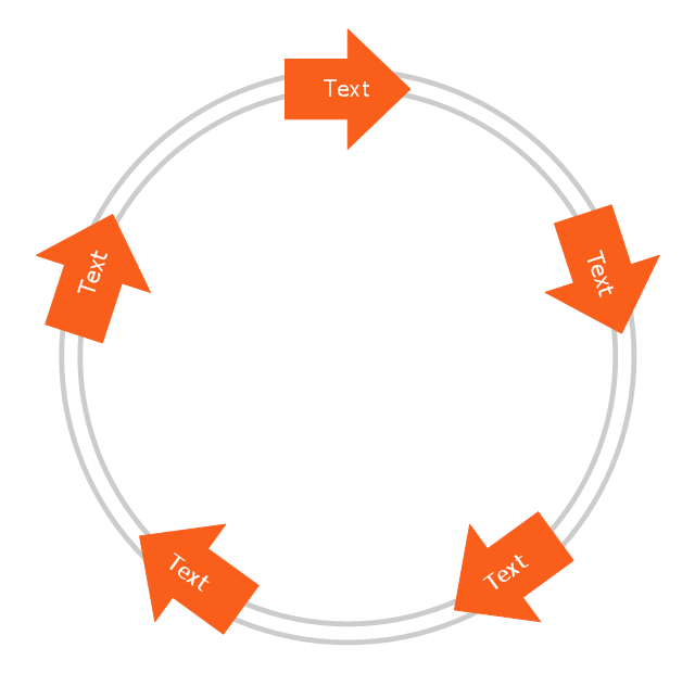 Arrow circle diagram - 5 elements, arrow circle diagram,