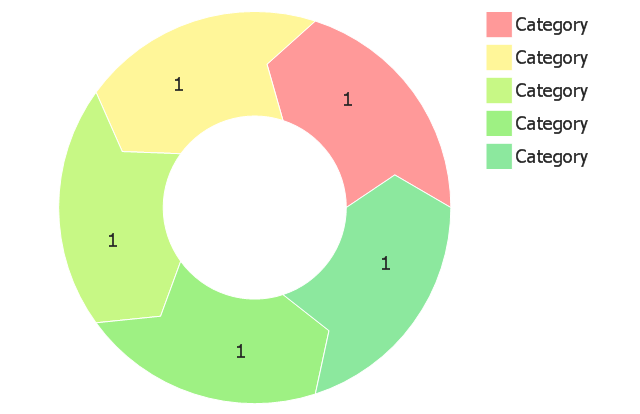 Arrow ring chart (light), arrow chart, donut chart, ring chart,