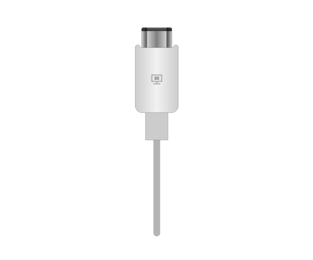Mini Display port plug, white, mini display port, plug, connector,