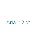 12 pt Arial text block, 