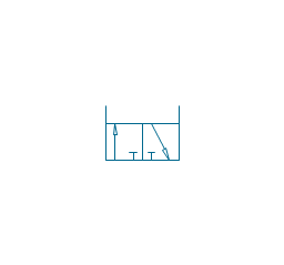 3/2 valve, pneum., ext., fin. pos., three-port, two-position, valve,