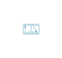 3/2 valve, hydr., infinite positions, three-port, two-position, valve,