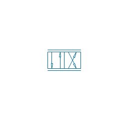 4/2 valve, pneum., infinite positions, four-port, two-position, valve,